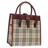 Secondhand Burberry Nova Check Beige Canvas Bag