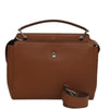 Secondhand Fendi Dot Com Brown Leather Bag