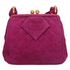 Secondhand Chanel Coco Mark Purple Suede Bag