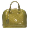 Secondhand Louis Vuitton Alma Beige Patent Leather Bag