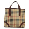 Secondhand Burberry Nova Check Beige Canvas Bag