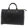 Secondhand Louis Vuitton Speedy Black Leather Bag