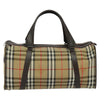 Secondhand Burberry Haymarket Beige Canvas Bag
