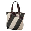 Secondhand Burberry Nova Check Beige Canvas Bag