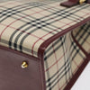 Secondhand Burberry Nova Check Beige Canvas Bag