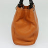 Secondhand Gucci Bamboo Orange Leather Bag
