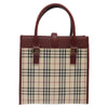 Secondhand Burberry Nova Check Beige Canvas Bag