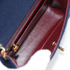 Secondhand Chanel Flap bag Navy Cotton