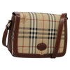 Secondhand Burberry Nova Check Beige Canvas Bag