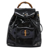 Secondhand Gucci Bamboo Black Patent Leather Bag