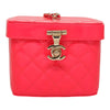 Secondhand Chanel Vanity Pink Patent Leather Bag