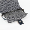 Secondhand Fendi Mamma Baguette Navy Canvas Bag