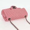 Secondhand Chanel Single flap Pink Leather Bag