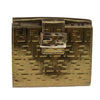 Secondhand Fendi Zucchino Gold Patent Leather Accessories