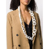 Gianfranco Ferré White Chain Necklace - 2000s Second hand