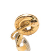 Chanel CC Gold Plated Round Clip On Earrings Secondhand