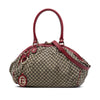 Gucci Diamante Canvas Sukey Satchel Secondhand