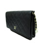 CC Quilted Leather Pearl Chain Flap Bag - '10s Second-hand