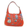 Leather Trimmed Jackie Flora Collection Hobo Bag - '10s Second-hand