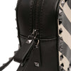 Valentino Leather Chevron Print Rockstud Camera Bag Secondhand