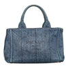 Prada Canapa Denim Tote Bag - '10s Second-hand