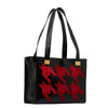 Leather Houndstooth Tote Bag - '10s Second-hand