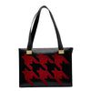 Leather Houndstooth Tote Bag - '10s Second-hand