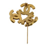 Chanel Gold Plated Triple CC Pin Brooch Secondhand