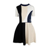 Secondhand Louis Vuitton Color Block Short Sleeve Dress