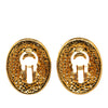 CC Oval Clip On Earrings - '10s Second-hand