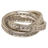 18k Diamond Three Bangles Full Trinity Ring - '10s Second-hand