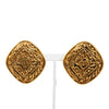 Diamond Frame CC Clip On Earrings - '10s Second-hand