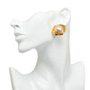 Faux Pearl Logo CC Clip On Earrings - '10s Second-hand