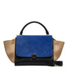 Leather & Suede Trapeze Handbag - '10s Second-hand