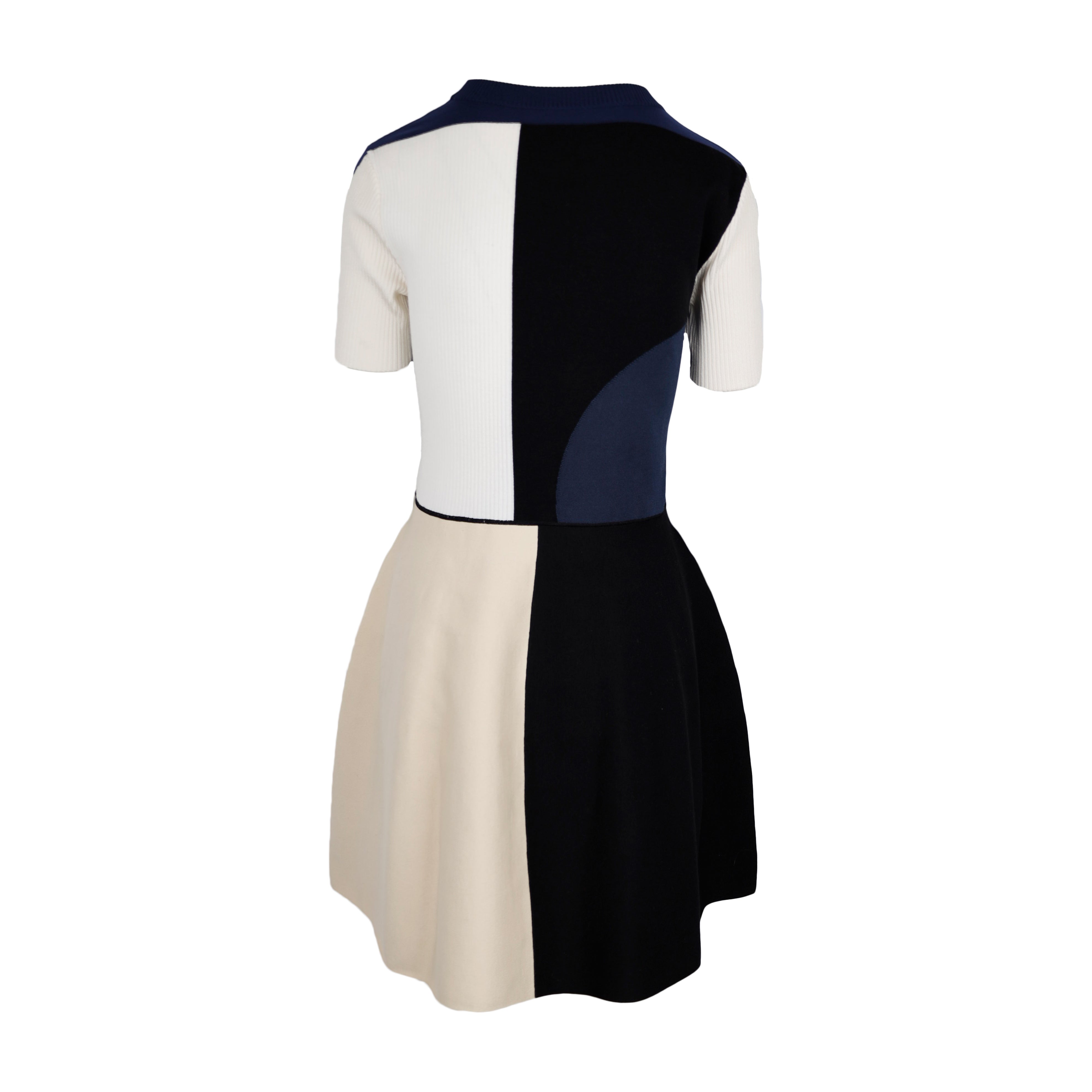 Louis Vuitton Color Block Short Sleeve Dress Multiple colors ref