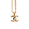 Chanel CC Gold Plated Pendant Necklace Secondhand