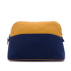 Hermès Bicolor Toile Bolide Trousse De Voyage Pouch PM Secondhand
