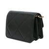 Secondhand Chanel Quilted Calfskin Strass Card Holder On Chain