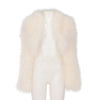 Laura Biagiotti White Ostrich Feather Bolero - '90s Second hand