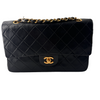 Chanel Timeless - Classic Double Flap Bag Pleated Chevron Calfskin
