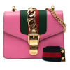 Gucci Mini Calfskin Web Sylvie Chain Crossbody Secondhand