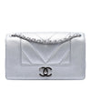 Chanel Mini Quilted Chevron Sheepskin Mademoiselle Vintage Flap Secondhand