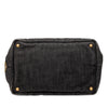 Prada Small Denim Canapa Logo Satchel Secondhand