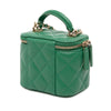 Chanel Mini CC Quilted Lambskin Top Handle Vanity Case With Chain Secondhand