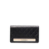 Chanel Black Leather Quilted Wallet - 2010s Second hand