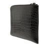 Secondhand Saint Laurent Croc Embossed Leather Clutch