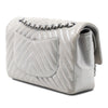 Chanel Medium Classic Chevron Iridescent Lambskin Double Flap Secondhand