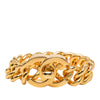 Chanel Gold Plated CC Turn Lock Bracelet Secondhand
