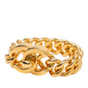 Chanel Gold Plated CC Turn Lock Bracelet Secondhand