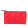 Fendi Zucca Embroidered Canvas Zip Pouch Secondhand